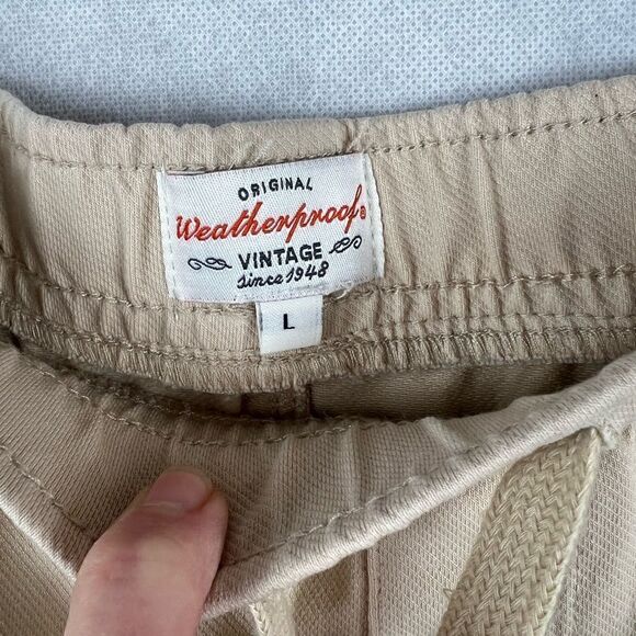 Beige Mens Joggers   - Picture 11 of 12